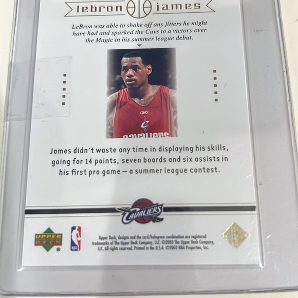 Lebron James - 2003 Upper Deck Preps To the Pros - Picture 5 of 6